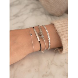 GLANZSTÜCKE MÜNCHEN Women's Bracelet Sterling Silver 925 - Bangle for Women Bangle Modern, Silver