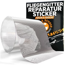 GRIP&BENDER Repair Tape for Fly Screen, Fly Screen Repair Kit, Extra Wide, Invisible Repair Tape (White, 10 cm x 150 cm)