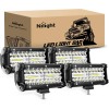 Nilight 6.5Inch 2PCS 120W Spot & Flood Combo Bar Driving
