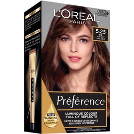 L'Oréal Paris Préférence Permanent Hair Colour - 5.23 Very Deep Rose Gold (Intense, Fade-Defying Colour)