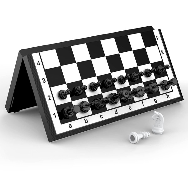 Chess Set Board Games Sets Magnetic Folding Portable Garden Travel Gifts for Kids and Adults