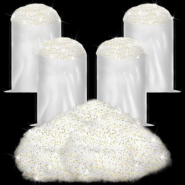 4 Bags Snow Fluffy Decoration Artificial Snow Faux Snow Christmas