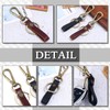 CHROME CRANE Leather Cowhide Leather Cord Key Ring Charm Keychain