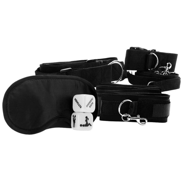 Shots Ouch! Kits - Bed Binding Restraint Kit - Black