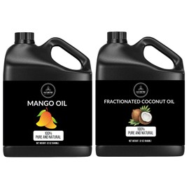 Naturevibe Botanicals Naturevibe Botanicals Mango Oil 32oz and Fractioned Coconut Oil 32oz | Oil Combo