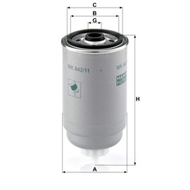 Original MANN-FILTER Fuel filter WK 842/11 – For Passenger Cars