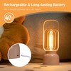 Artin-X Retro Cordless Lantern Table Lamp, 40 Hours Long Lasting