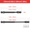 2pcs Hobbyfire 1/10 RC Crawler Drive Shafts Steel Universal Joint
