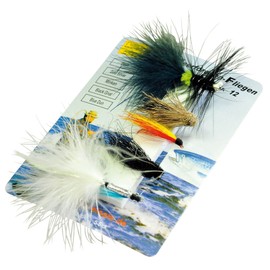 Dieter Eisele Sea Trout Streamer - 5 Streamers, Sea Trout Flies for Fly Fishing, Flies for Sea Trout, Sbirolino Fishing