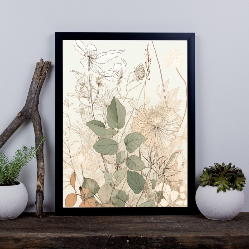 Spiffing Prints Whispering Botanicals No.6 – Delicate Botanical Print in