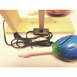 cupturning.com Single Cup Turner / Cuptisserie Epoxy Glitter Tumbler Assembled w/ Curing Holder