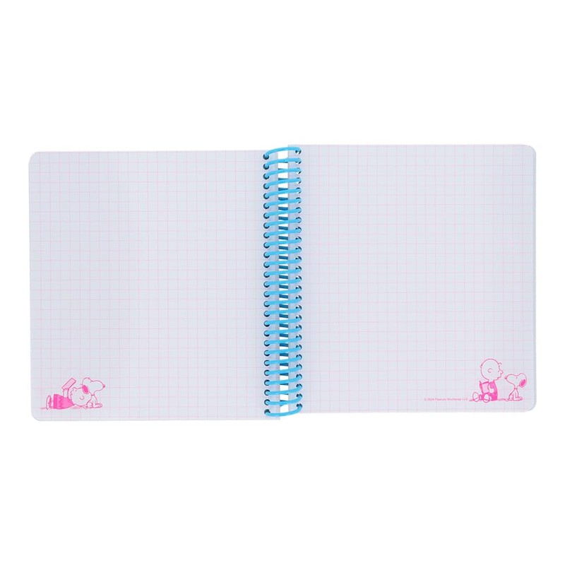 Sunstar Stationery S2642212 Snoopy Notebook, Square Ring, Peanuts, Snoopy &