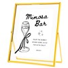 Calculs Mimosa Bar Wedding Sign, 8x10 Gold Floating Picture Frame