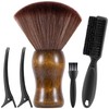 SALONSILK Barber Neck Duster Shaving Brush Set, 5 in 1