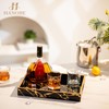 Hanobe Marble Black Decorative Tray: Serving Coffee Table Tray Decor
