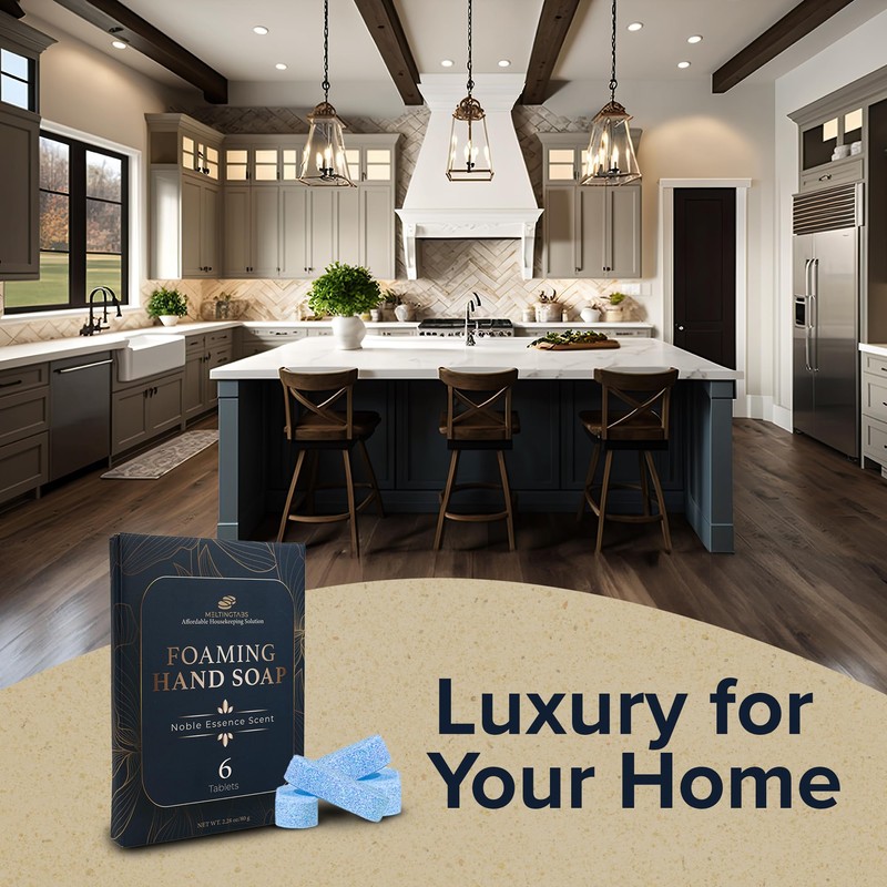 MELTINGTABS Foaming Hand Soap Tablets Refill – Noble Essence Scent,