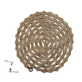 FSC Bicycle Chain, 9-Speed, 18-Speed, 27-Speed Universal, 116L Model Number: F90 (Brown)