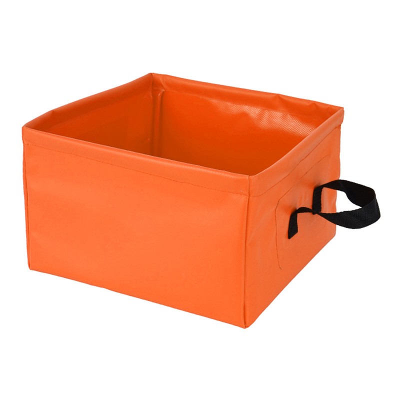 Collapsible Basin Leakage Proof Portable Folding Camping Bucket for Travel