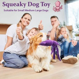 SUNKYPUP Squeaky Dog Toys for Small Medium Large Dogs, Stuffed Dog Toys with Crinkle Paper, Durable Dog Toys, Puppy Chew Toys