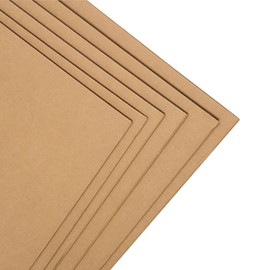 A4 Corrugated Cardboard Sheets for Packing, Mailing, Arts & Crafts. 3mm Thickness, A4 (210 x 297 mm) Kraft Board - Large Cardboard Sheets, Protective Boards (6 & 12 & 24 Pack)- LEO Design (6)