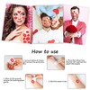 Habett Tattoos for Women and Men, Red Lip Heart Prints