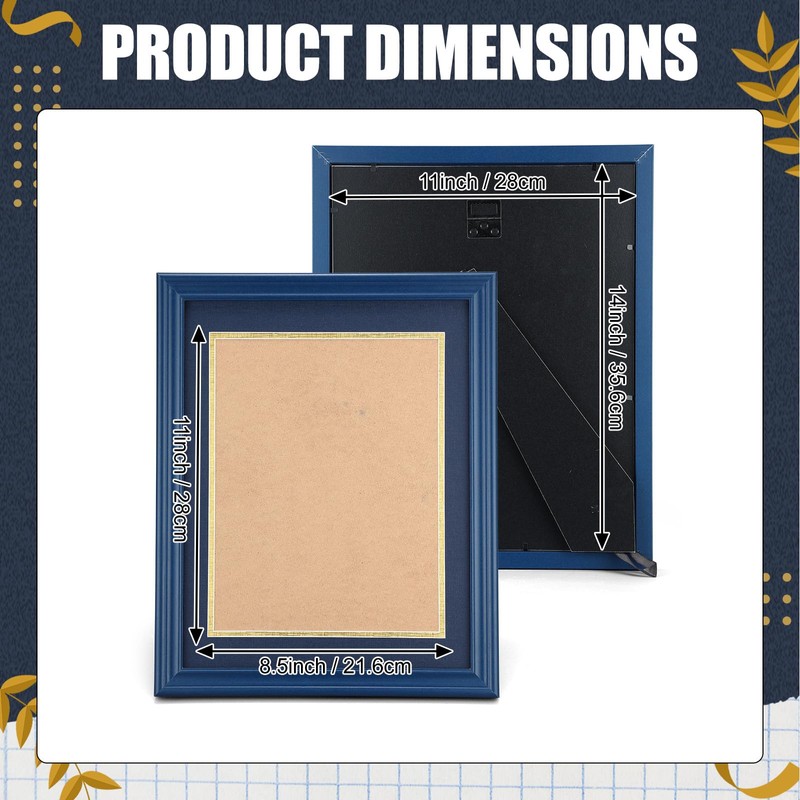 Ripeng 8.5 x 11 Wood Diploma Frame, Solid Wood Diploma