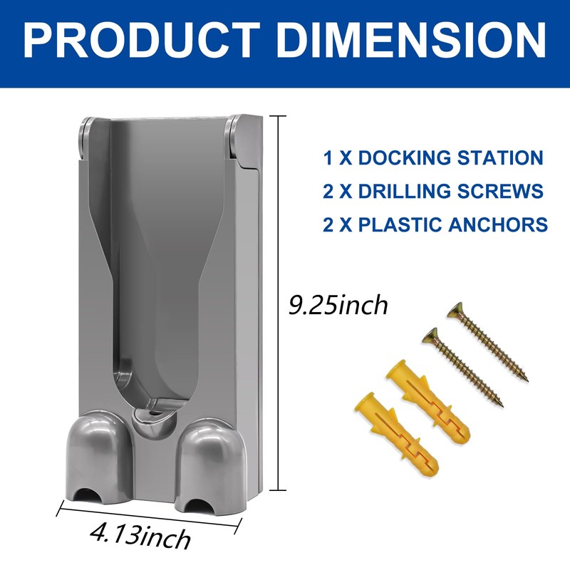 Garbage fighter Vacuum Docking Station Replacement - Wall Mounted Accessories