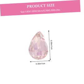 NOLITOY 40Pcs Non-Hotfix Rhinestones for DIY Nail Art Crystal Shapes for Manicures Nail Decoration Supplies