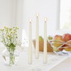 Ivory 10-inch Set of 8 Cone-Shaped Candles, Perfect for Dinner