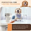 Geyecete dog treat jar dog treat container with spoon stainless