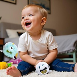 Lechonix Squishy Toys Stress Balls, Plush Monster Fidget Toys for Kids Adults, Fidget Toys with Squishy Ball Inside Belly for Stress Relief, Calming, Focus, Autism and ADHD