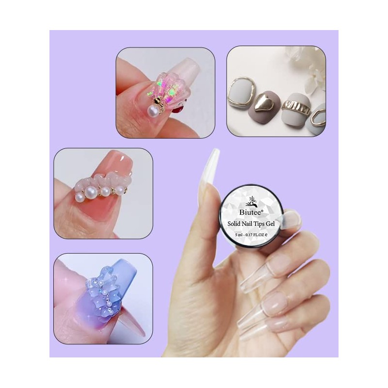 Solid Nail Tips Gel Nail Art Gel Paint Solid Patch