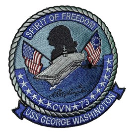 Squadron Nostalgia LLC USS George Washington CVN-73 Patch – Sew On, 4.5"