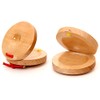 DOXISHRUKY Kids Musical Castanets Instrument, Set of 2 Wooden Finger