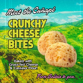 Cassavida Crunchy Cheese Bites – Rosemary Garlic Flavor – Grain-Free Cassava & Cheese Snack – Gluten-Free, Baked, No Seed Oils – 3-Pack (1.5oz Each)