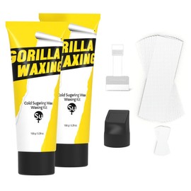 Gorilla Waxing Cold Sugaring Wax Waxing Kit for All Areas, 150g, 2 Pieces / 고릴라왁싱 콜드슈가링왁스 왁싱키트 모든부위용, 150g, 2개