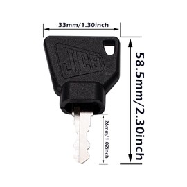 10PCS Ignition Keys for JCB Heavy Equipment Bobcat Bomag Caterpillar, Mini Excavators Loader 701, 45501, 14607