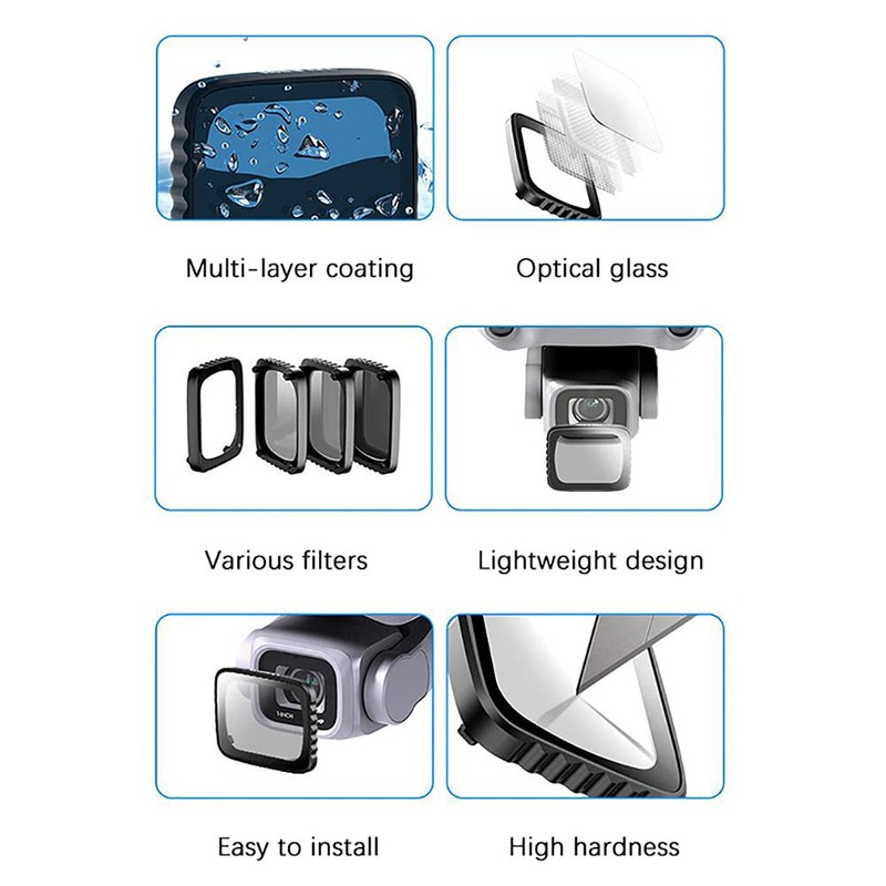 Hsthe Sea 4 Pack Camera Lens Filters Multilayer Filter Compatible