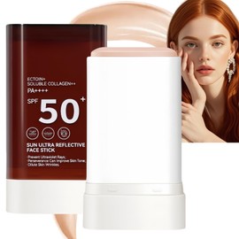 Stick Foundation+Tinted Sunscreen SPF 50+,Foundation&Concealer Stick with SPF,Tinted Sunscreen Sti/ck,Sun Cream SPF50+,Tin/ted Sun-screen Sti/ck&St/ick Foundation,for All Skin Tones(Bright White)