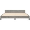 vidaXL Velvet Bed Frame Platform Bed, Scandinavian Style/Slats Support/No Box