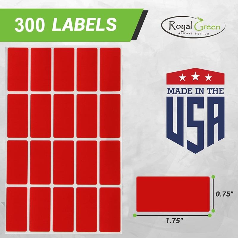 Purple Rectangle Stickers 1.57 Inch X 0.75 Inch - Color