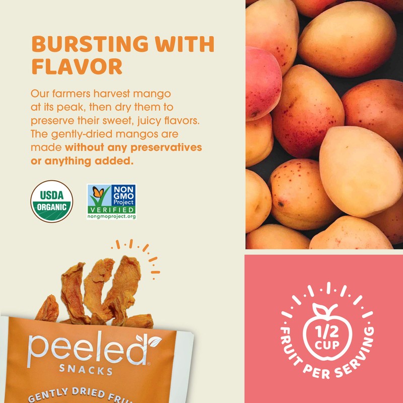 Peeled Snacks Organic Dried Fruit – Healthy, Vegan Snacks for