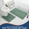 FLOLEOPA Bath Mat, Toilet Rugs U-Shaped, 24 X 20 Inches,