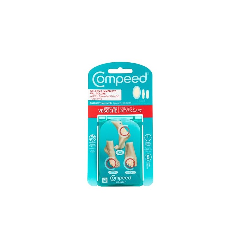 COMPEED Cerotti per vesciche, a lunga durata e guarigione veloce