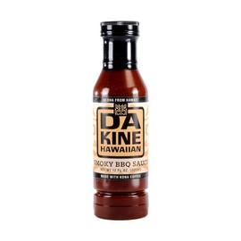 Da Kine Hawaiian Smoky BBQ Sauce, Premium Gourmet Barbecue Sauce Made in Small Batches, Gluten-Free BBQ Sauce for Meat, Fish, and Vegetables - Smoky (1 Pack)