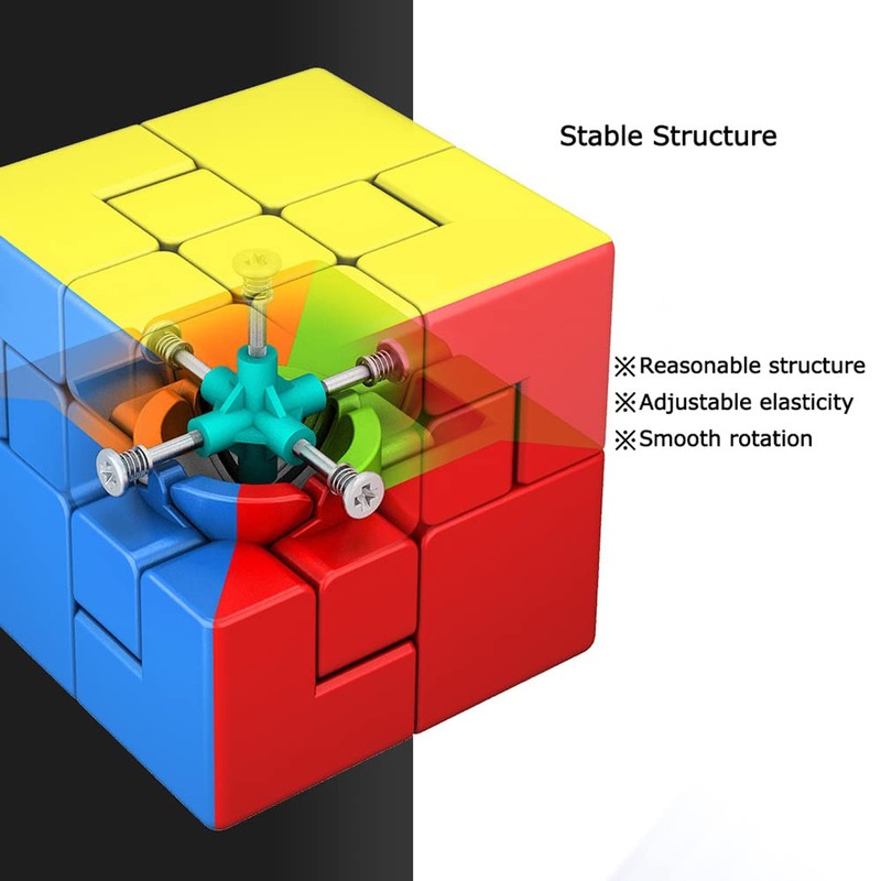 AI-YUN 3x3 Puppet Speed Cube, 3x3 Bandage Magic Cube, Brain