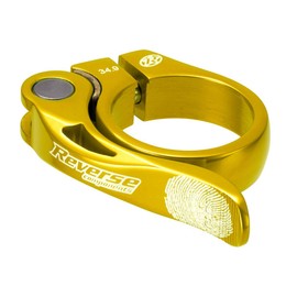 Reverse collier de selle long life diamètre 34.9 mm or