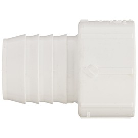 Spears 474 Series PVC Pipe Fitting, Adapter, Schedule 40, White, 1-1/2"Barbed x 1-1/2" Socket