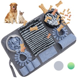 HDOELGP Haustier Hunde Katzen Kaninchen Training Matten Smart Toys Fütterungsmatten Interaktive Geruchsteppiche Ultra Strapazierfähiges Material 8 Trainingselemente Maschinenwaschbar pessimistisch