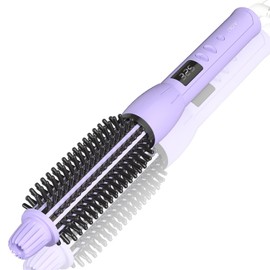 Novus Technology Curling Iron Brush,Thermal Brush,120 Voltage Travel Curling Brush, 60 min Shut Off Electric and 11 Temperature Adjustable Heated Curling Brush